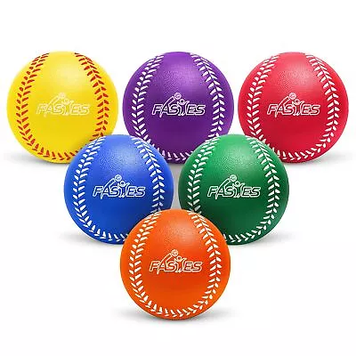 Soft Foam Baseball Balls(6 Pack) Practice Baseballs For Indoor And Outdoor P... • $24.25