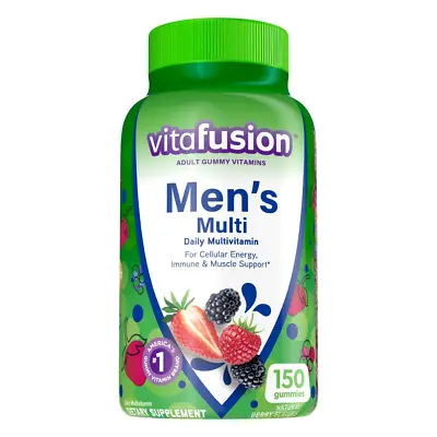 Vitafusion Gummy Vitamins For Men Berry Flavored Daily Multivitamins For Men 1 • $18.50