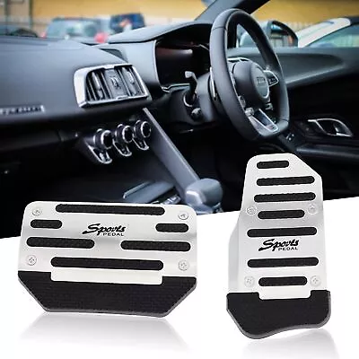 SILVER Non-Slip Automatic Gas Brake Foot Pedal Pad Cover Car Accessories Parts* • $7.79