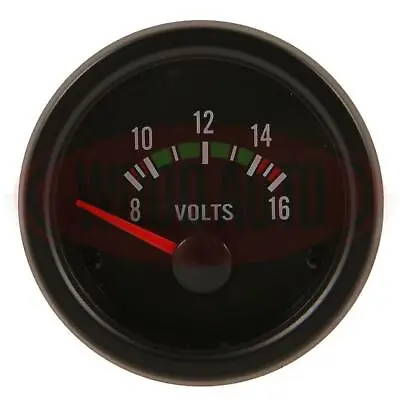 £32.50 • Buy NEW Voltmeter Dashboard Charging Gauge Meter Clock 52MM 8 - 16 VOLTS  Mtr1001B12