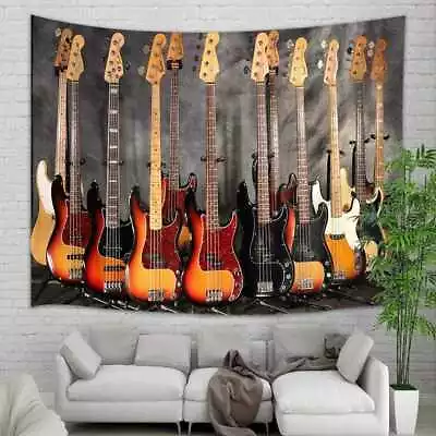 Extra Large Tapestry Wall Hanging Vintage 70s Guitar Band Music Party Decor Dorm • $13.36