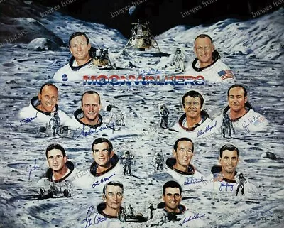 8x10 Print NASA Neil Armstrong Buzz Aldrin & Other Moonwalkers #MNWA • $14.99