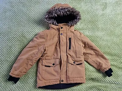 £2.49 • Buy Mustard Yellow Boys Age 5-6 Parka Warm Winter Coat Jacket