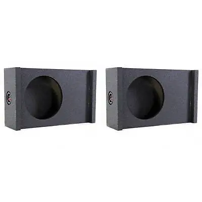Q-Power Single 12-Inch Universal Downfire/Behind Seat Sub Box (2 Pack) • $116.99