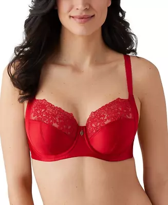 Wacoal 855377 Side Note Bra 36D Barbados Cherry Full Figure Underwire $74 NWT • $34.95