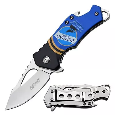 MTECH USA – Spring Assisted Folding Knife – Satin Finish Fine Edge Steel Blade • $10.62