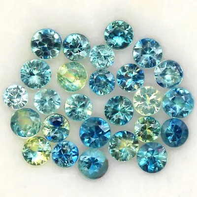 3.09ct.DIAMOND CUT MULTI COLOR SAPPHIRE NORMAL HEATED NATURAL 2.6-3MM.25PCS. • $0.99