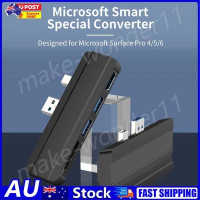 $18.90 • Buy AU For Surface Pro 6 Pro 5 Pro 4 Hub Dock With 4K HDMI Compatible USB 3.0 TF Slo