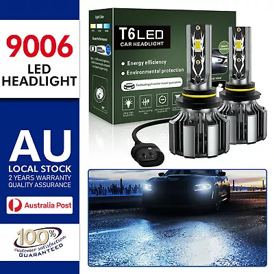 2* 9006 HB4 LED Headlight Globes 110w Light Conversion Hi/Low Beam Bulb White • $31.17