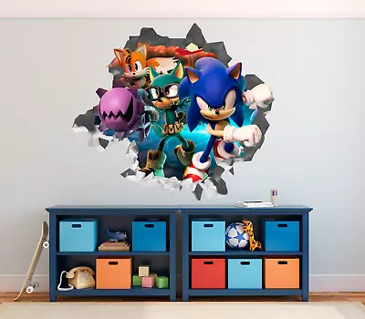 $24.32 • Buy Sonic The Hedgehog & Heroes Custom Wall Decals 3D Wall Stickers Art OP189