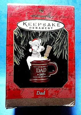 Hallmark  Dad  Mouse On Shaving Mug Ornament 1997 • $5.75