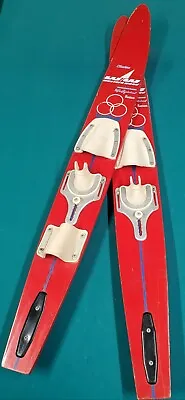 $160 • Buy Vintage Western Wood Mike Suyderhoud Combo Water Skis Caprice Bantam Olympics