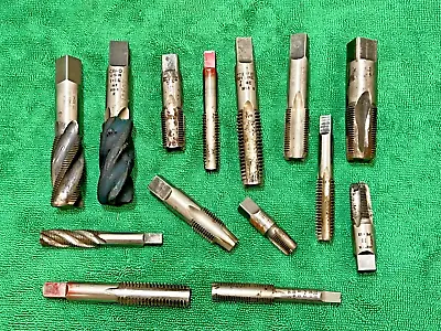 Lot Of Larger Sized Hand Taps 9/16-18 To 1-16 Used • $18