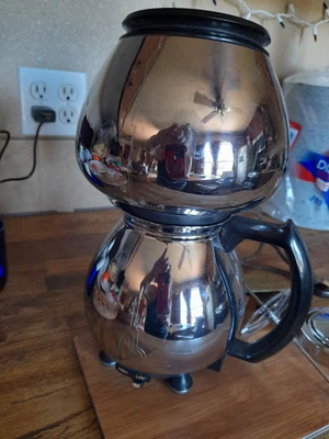 $47.77 • Buy VTG Sunbeam Chrome 1950s Coffee Master Maker Vacuum Seal Percolator Orig.paper