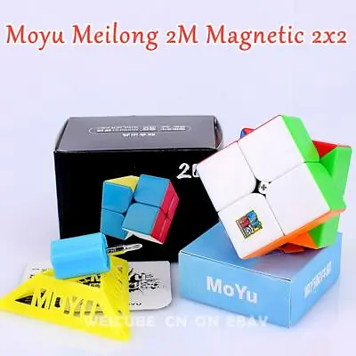 $9.01 • Buy MoYu Meilong 2x2x2 2M Magnetic Speed Magic Cube Puzzle Toys Stickerless Kid Gift