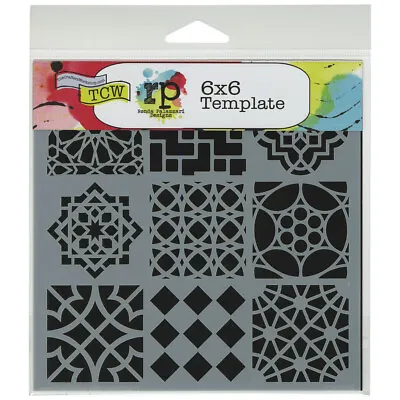 Crafter's Workshop Template 6 X6 -Moroccan Tiles TCW6X6-385 • £12.31