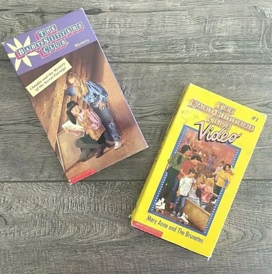 The Baby-Sitters Club ( VHS 1990 1993) Youth Teen Mystery Movie 90s Lot Of 2 • $4.18