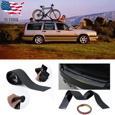 For Volvo 850 1990-UP Car Door Sill Bumper Guard Protector Trim Cover Black • $26.90