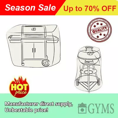 Heavy Duty Waterproof Bbq Grill Waterproof Protector Outdoor 2/4/6 Burner Cover • $21.59