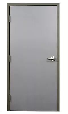 BRAND NEW Steel Fire Rated Entry Doors 36 X80  W/Knock Down Frame & Hinges RH • $599