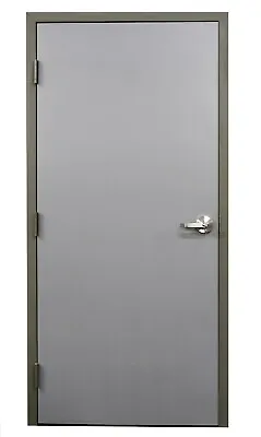 BRAND NEW Steel Fire Rated Entry Doors 36 X84  W/Knock Down Frame & Hinges RH • $599