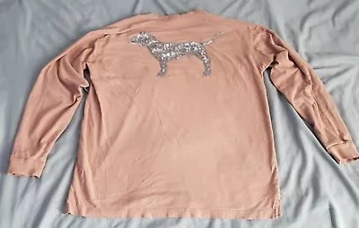 Victoria's Secret Pink Bling Long Sleeve Shirt Size Medium • $24