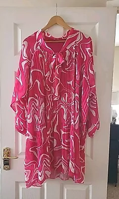 Made In Italy 🇮🇹 Size 262830 Long Floaty Beautiful Tunic Top VGC • £2.21