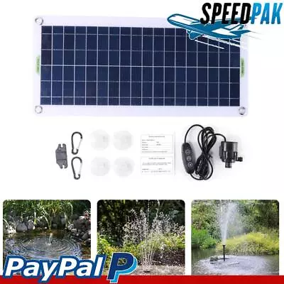 19W 800L/H Aquarium Pump Watering System PET Solar Panel Pump Kits For Fish Tank • $44.11