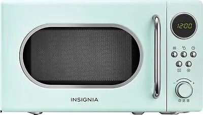 Insignia- 0.7 Cu. Ft. Retro Compact Microwave - Mint • $89.99