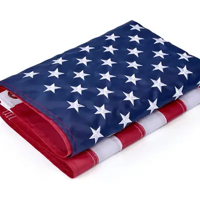 3x5 Ft US American Flag Heavy Duty Embroidered Stars Sewn Stripes Grommets Nylon • $8.99