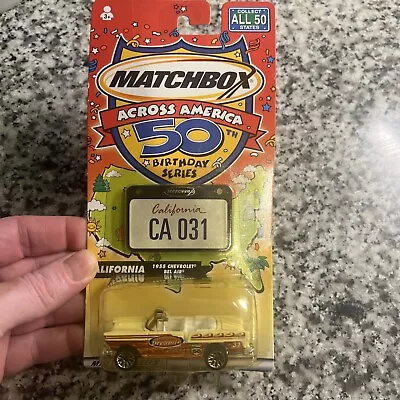 Mattel Matchbox Across America Collectable California Car Surf Bel Air NEW • $8