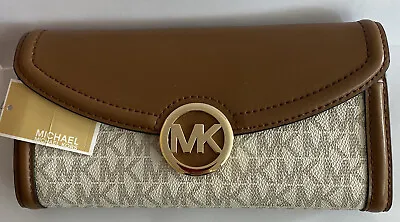 Michael Kors Fulton Large Flap Continental Wallet New With Tag • $238.99