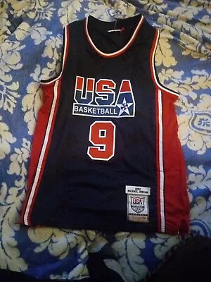 Large Michael Jordan Team USA 1992 NBA Jersey #9 Brand New  • $69.99