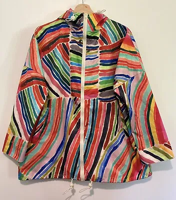 $135 • Buy Gorman X Kindah Khalidy “Rainbow ” Raincoat Jacket Size S/M