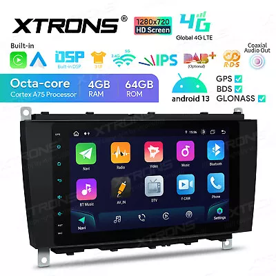 Car Radio Stereo GPS Sat Navi Octa Core 4+64GB Android 13 For Benz CLK-A209 C20 • $328.99