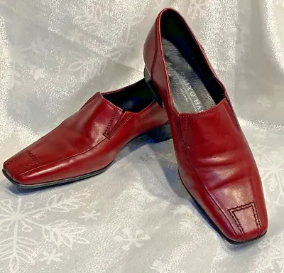Super Sally O'Hara Burgundy Maroon All Leather Dress Shoes UK3 EU36 Worn Once • £20