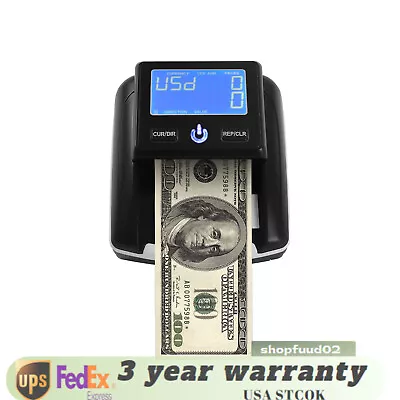 Bank Checker Detector Money Bill Counter Machine Cash Counting Counterfeit UV MG • $64.60