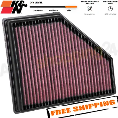 K&N 33-3136 Replacement Air Filter For 2019-2023 BMW 330i 2.0L L4 Gas • $87.07