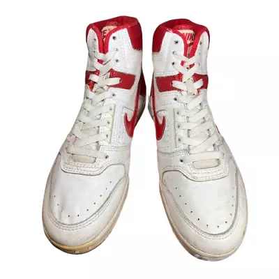 Nike Delta Force 1987 Sneakers US10 White X Red Vintage • $967.99