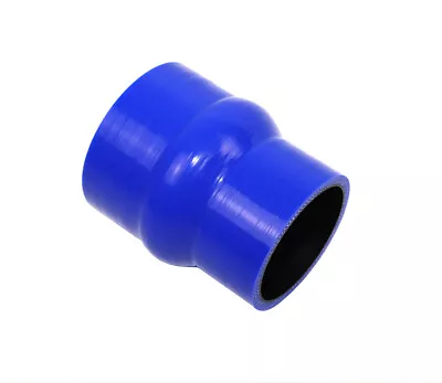 4-Ply Reinforced 2.5  To 2.75  ID Hump Reducer Coupler Silicone Hose BLUE • $13