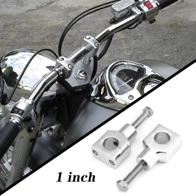 $41.99 • Buy 1  Round Handlebar Risers Mount For Yamaha V-Star 650 950 1100 1300 Classic