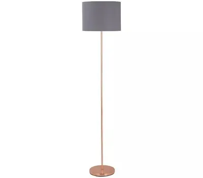 Stick Floor Lamp Grey And Rose Gold H160 X Dia35cm - Habitat - Ex Display Dented • £15.19