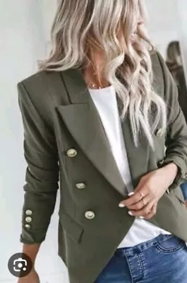 DECJUBA Carly Khaki Blazer Jacket Size14 • $99