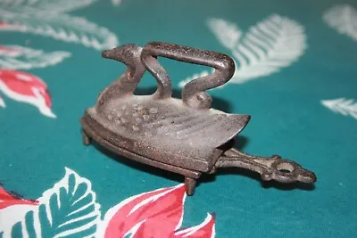 Antique Miniature Childs Toy Swan Sad Iron - With Trivet • $24