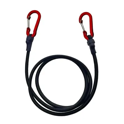 2 Pcs 47  Inch Tie Strap Round Bungee Cord With Carabiners Hooks Clips Bulk NEW • $9.99