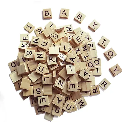 REPLACEMENT INDIVIDUAL SCRABBLE WOODEN TILES (LETTERS Or Blank) YOU PICK!! • $0.99