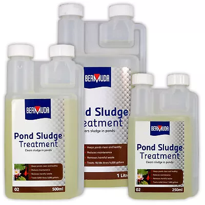 £8.35 • Buy Bermuda Pond Sludge Treatment Removes Debris Silt Reduces Maintenance Fish Koi
