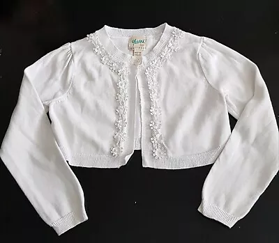 Yumi Girls White Ballero Age 5-6 • £10