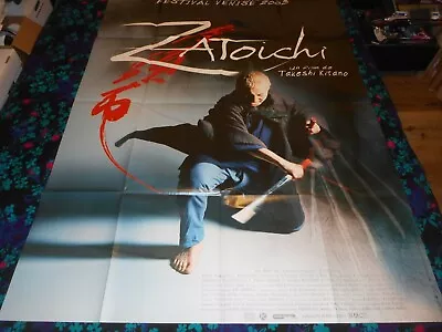 Zatoichi - Original Large French Folded Poster - 2004 - Takeshi Kitano • $50