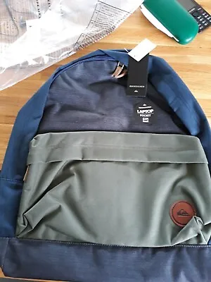 Quiksilver Everyday Poster Plus 25l Backpack – Blue And Green - Bnwt • £25